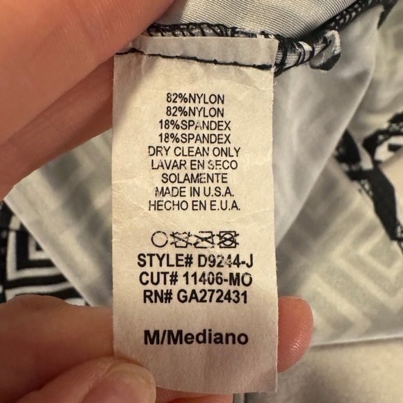 Fashion Nova Black and White Geometric Pattern Dress - Picture 4 of 6